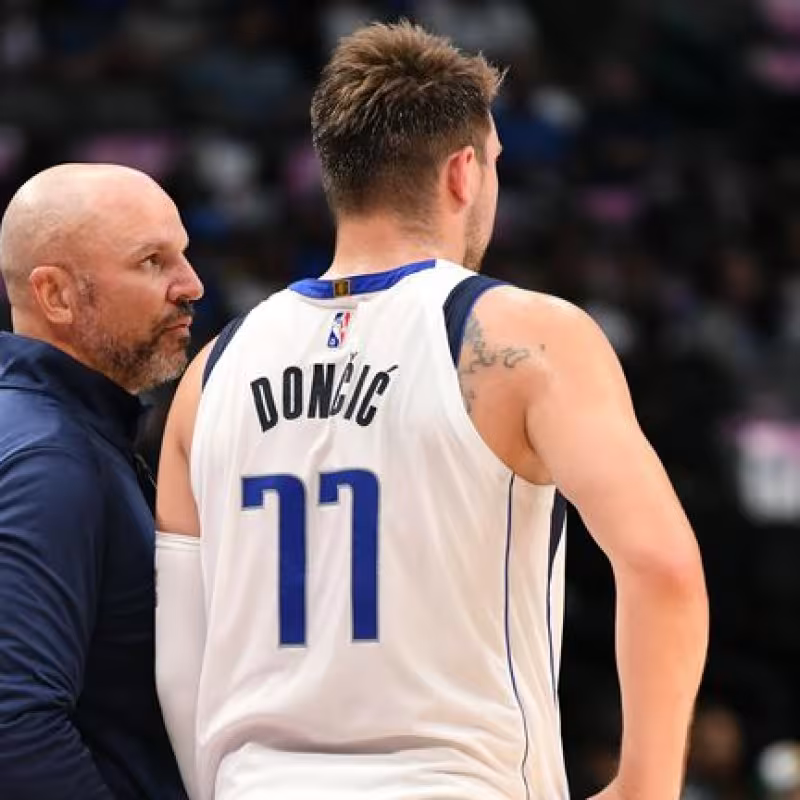 Jason Kidd y Luka Doncic