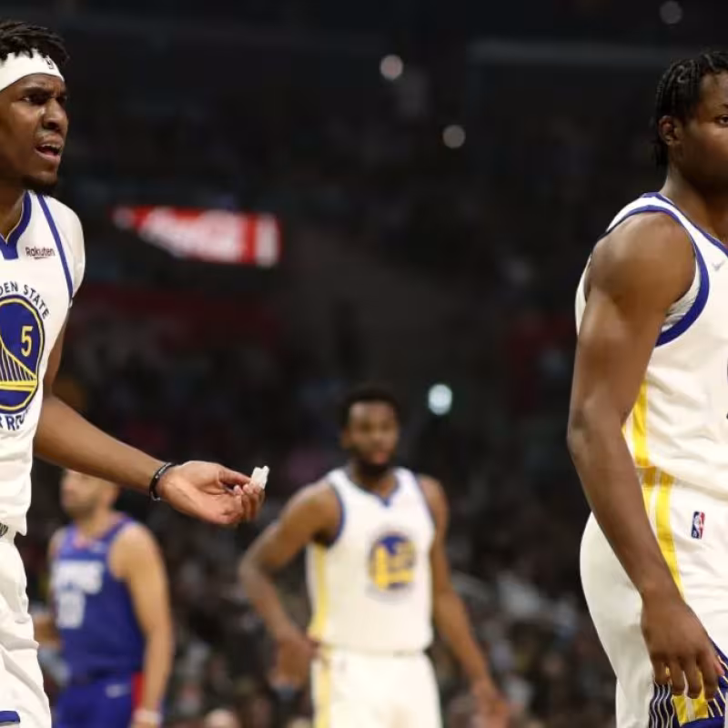 Kevon Looney y Jonathan Kuminga