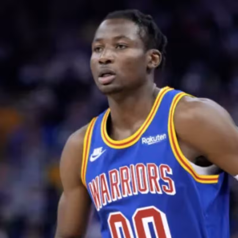 Jonathan Kuminga, jugador de Golden State Warriors. 