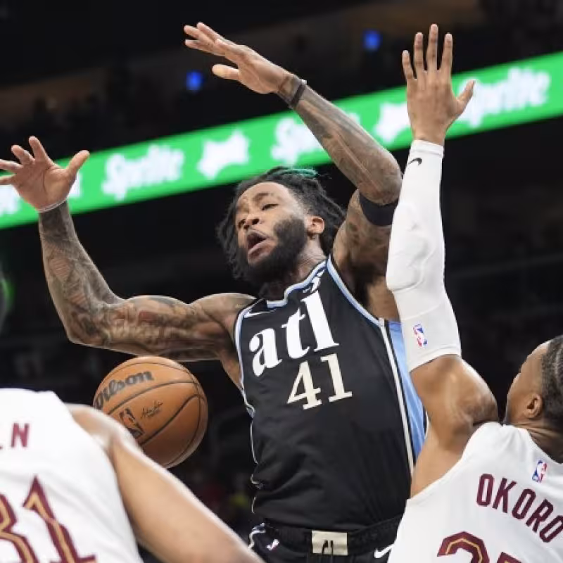 Saddiq Bey, en un partido ante Cleveland Cavaliers