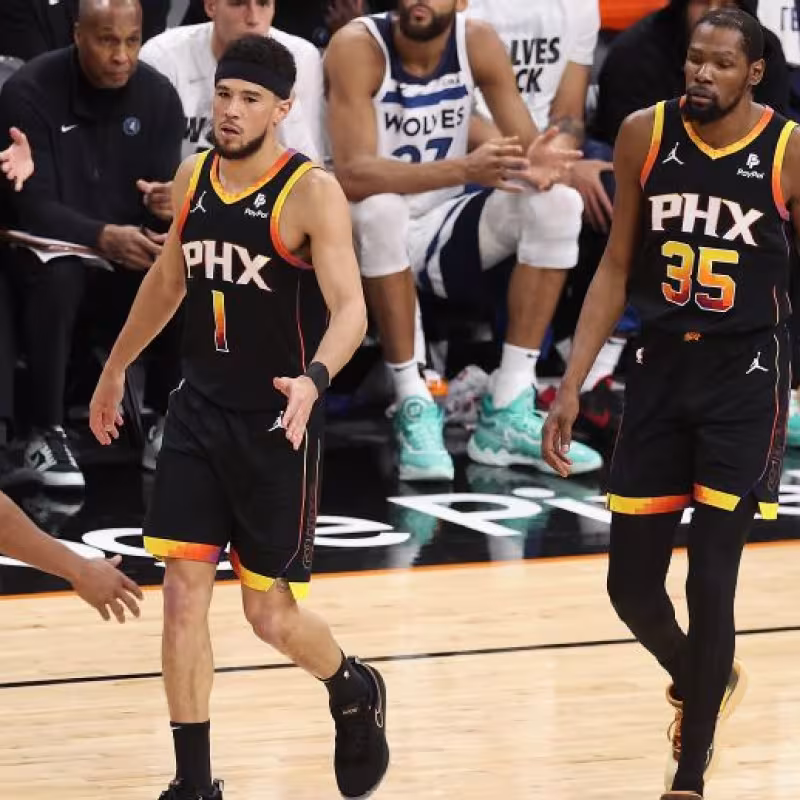 Bradley Beal, Devin Booker y Kevin Durant