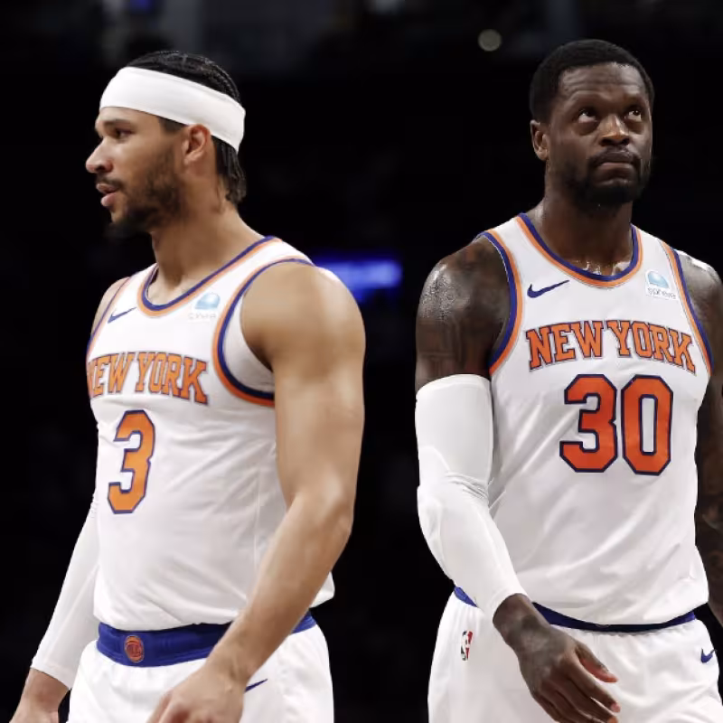 Josh Hart y Julius Randle, jugadores de New York Knicks.