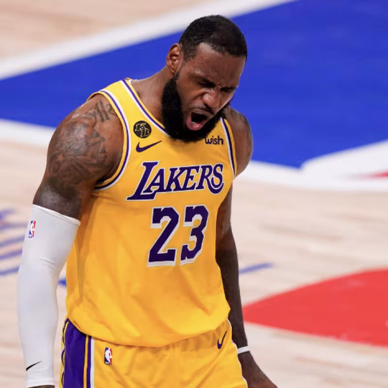 LeBron James, estrella de la NBA. 