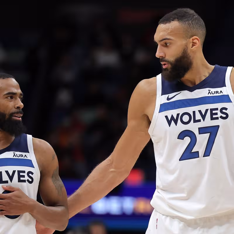 Mike Conley y Rudy Gobert