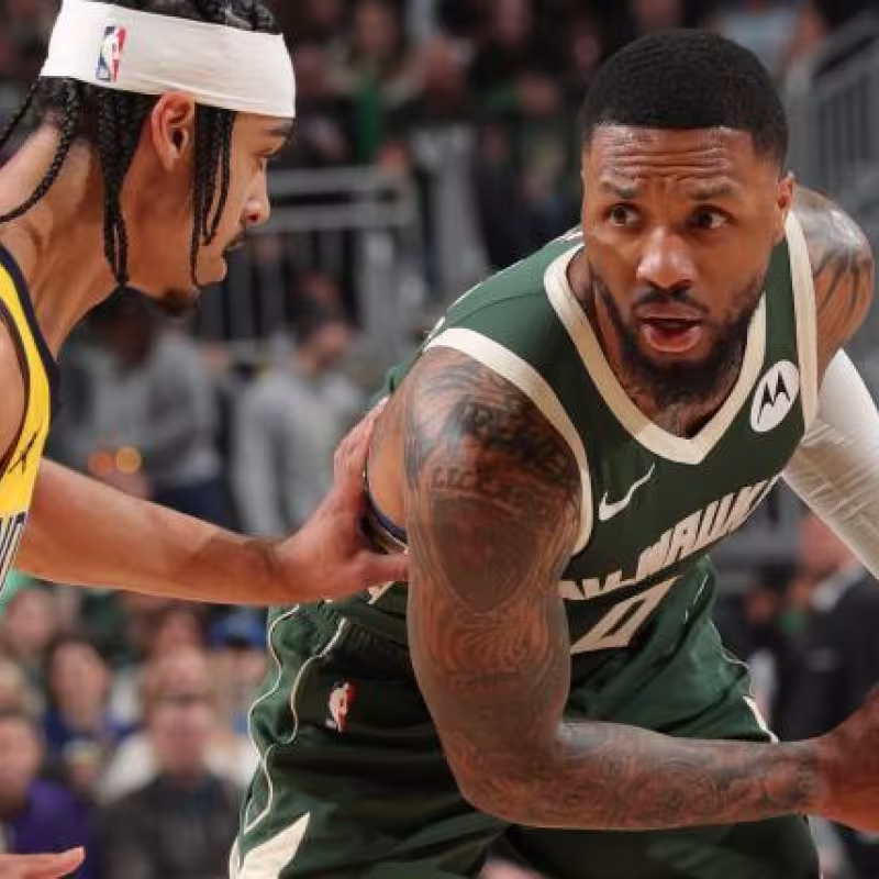 Damian Lillard, en los playoffs 2024 contra Indiana Pacers