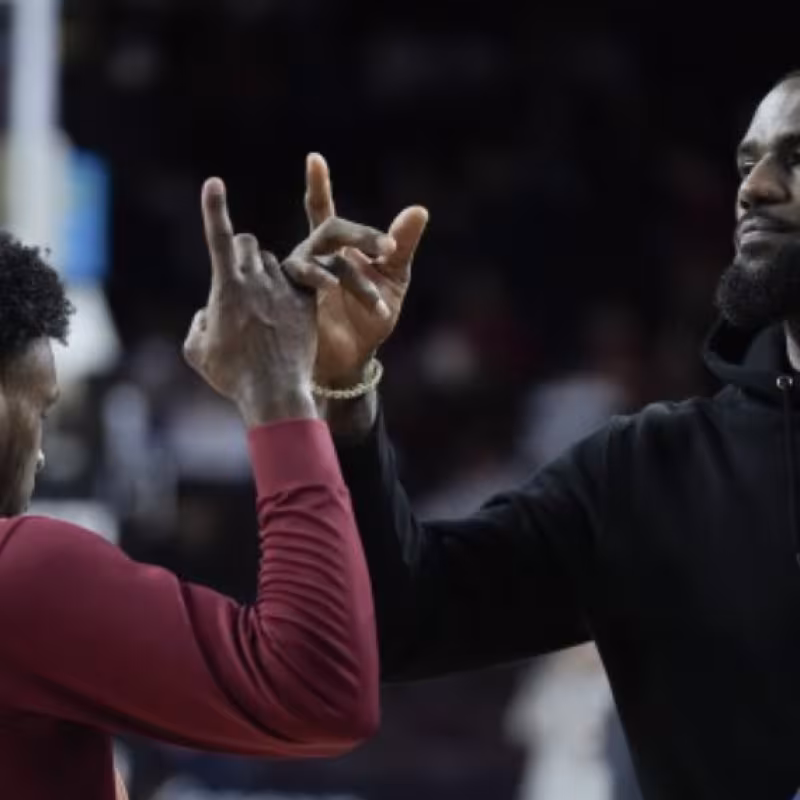 LeBron James, estrella de la NBA. 