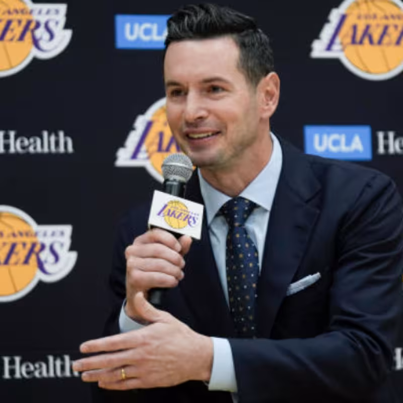 JJ Redick, entrenador de Los Angeles Lakers. 