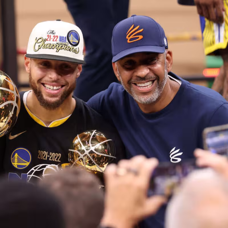 Stephen Curry y Dell Curry