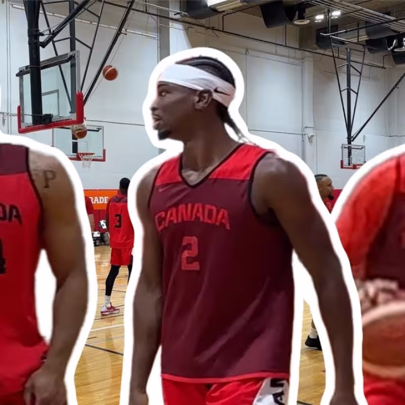Dillon Brooks, Shai Gilgeous-Alexander, and Jamal Murray