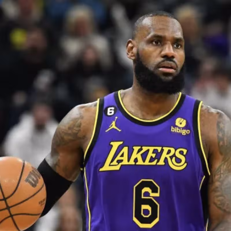 LeBron James, jugador de Los Angeles Lakers. 