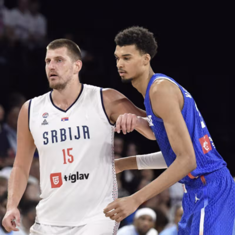 Victor Wembanyama y Nikola Jokic, estrellas de los Juegos Olímpicos.