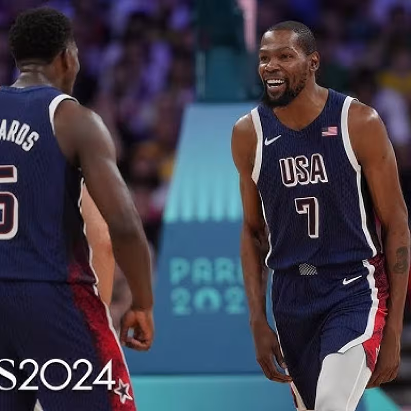 Anthony Edwards y Kevin Durant