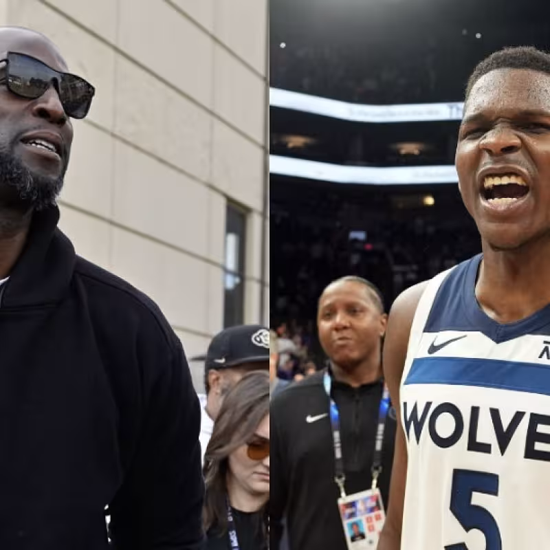 Kevin Garnett ha rajado de Anthony Edwards.