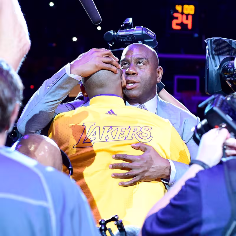 Kobe Bryant and Magic Johnson