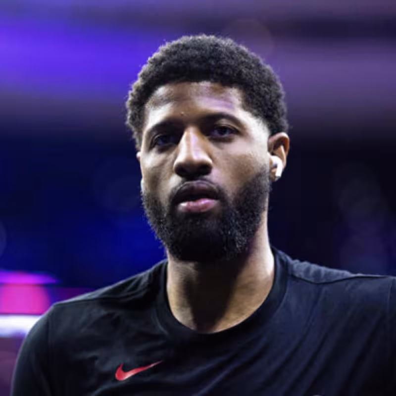 Paul George, star of the Philadelphia 76ers.