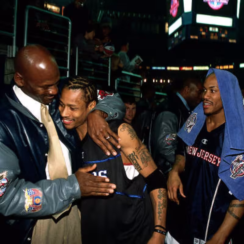 Allen Iverson desvela quinteto ideal histórico. Foto: gettyimages