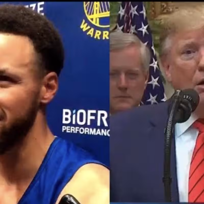 Stephen Curry does not agree with Donald Trump's policies