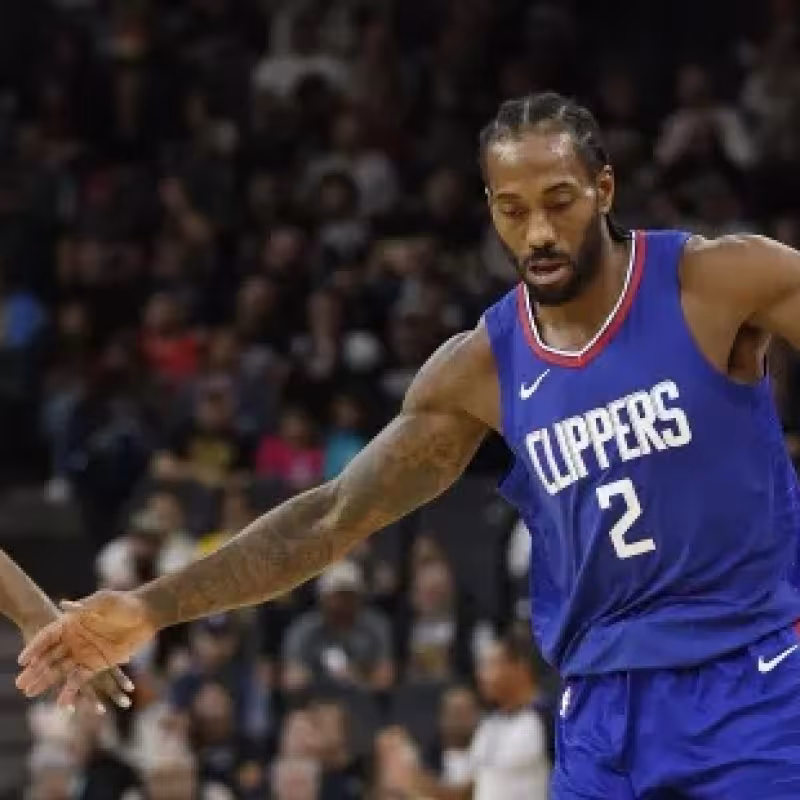James Harden and Kawhi Leonard, stars of the Los Angeles Clippers.