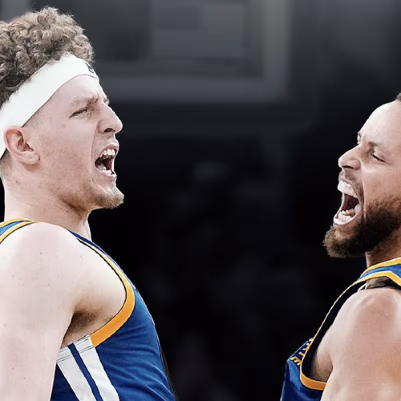 Curry y Podziemski, ilusiones de un roster poco ilusionante de Golden State Warriors. 