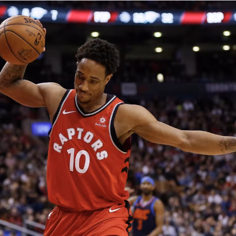 DeMar DeRozan didn't win the ring with the Toronto Raptors.