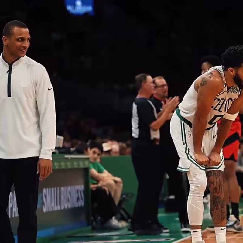 Joe Mazzulla y Jayson Tatum