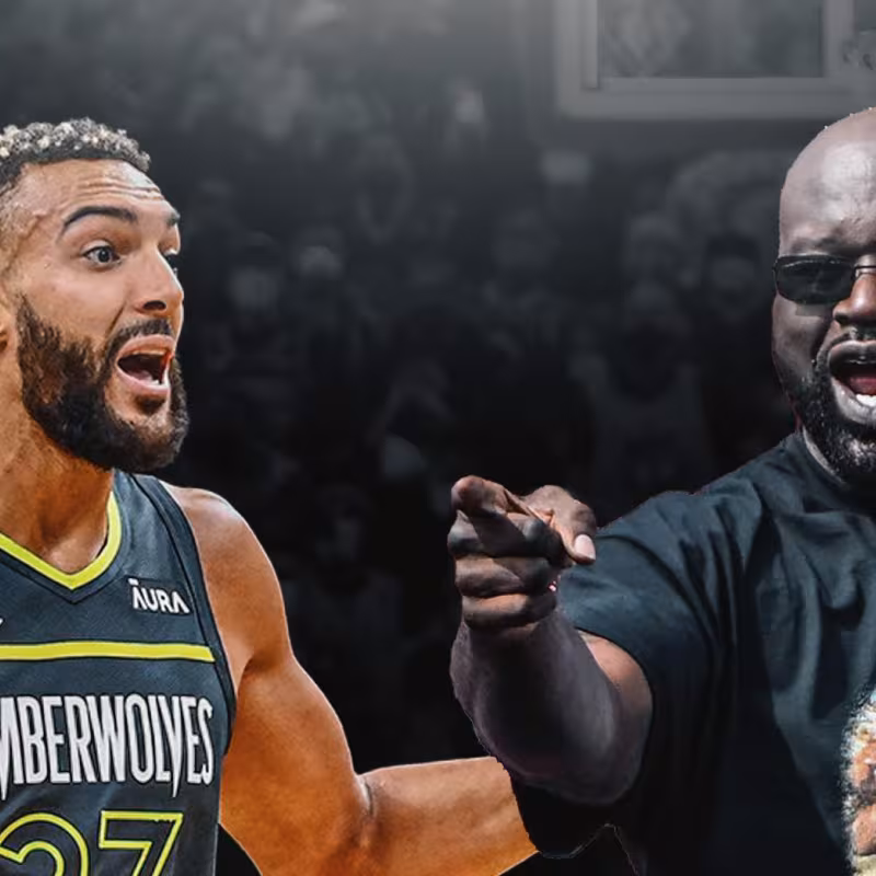 Rudy Gobert and Shaquille O'Neal