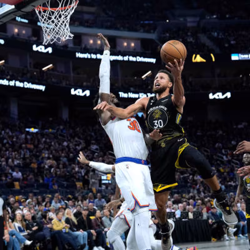 Julius Randle, con Warriors. Foto: gettyimages