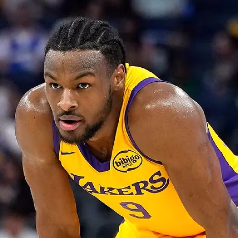 Bronny James, player for the Los Angeles Lakers.