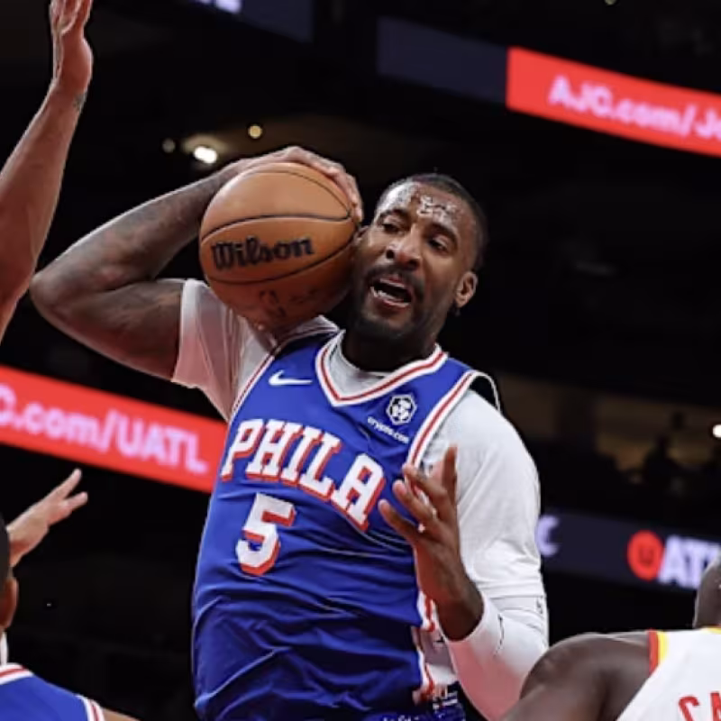 Andre Drummond, con la camiseta de Philadelphia 76ers.