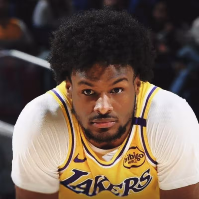 Bronny James, player for the Los Angeles Lakers.