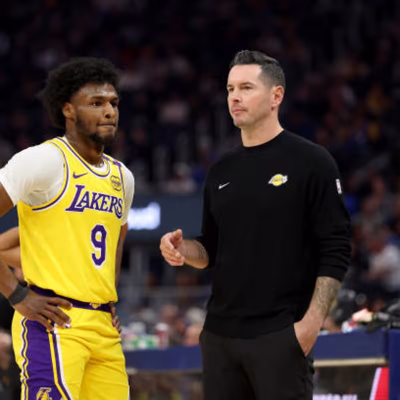 Bronny James Analyzed by Magic Johnson. Photo: gettyimages