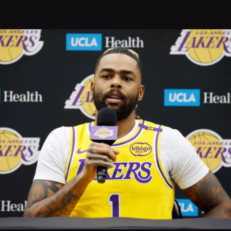 D'Angelo Russell in Lakers. Photo: gettyimages.