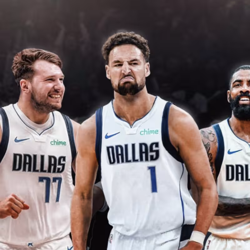 Klay Thompson seeks his first ring with Dallas Mavericks alongside Kyrie Irving and Klay Thompson.