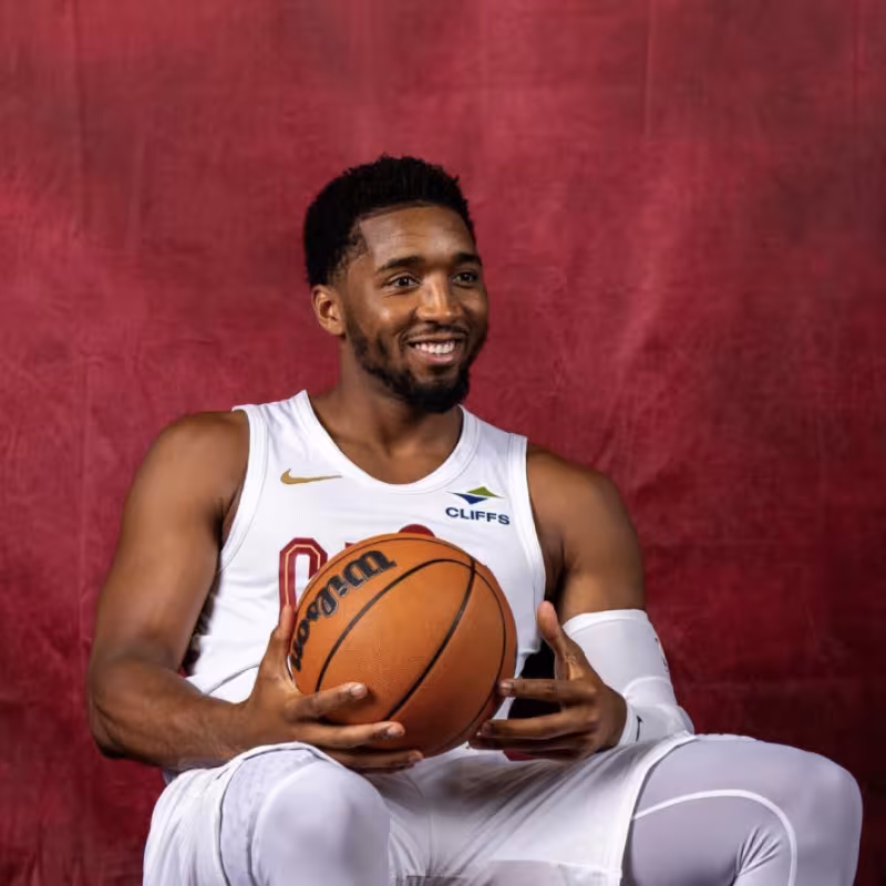 Donovan Mitchell, en el media day de Cleveland Cavaliers 2024/25.
