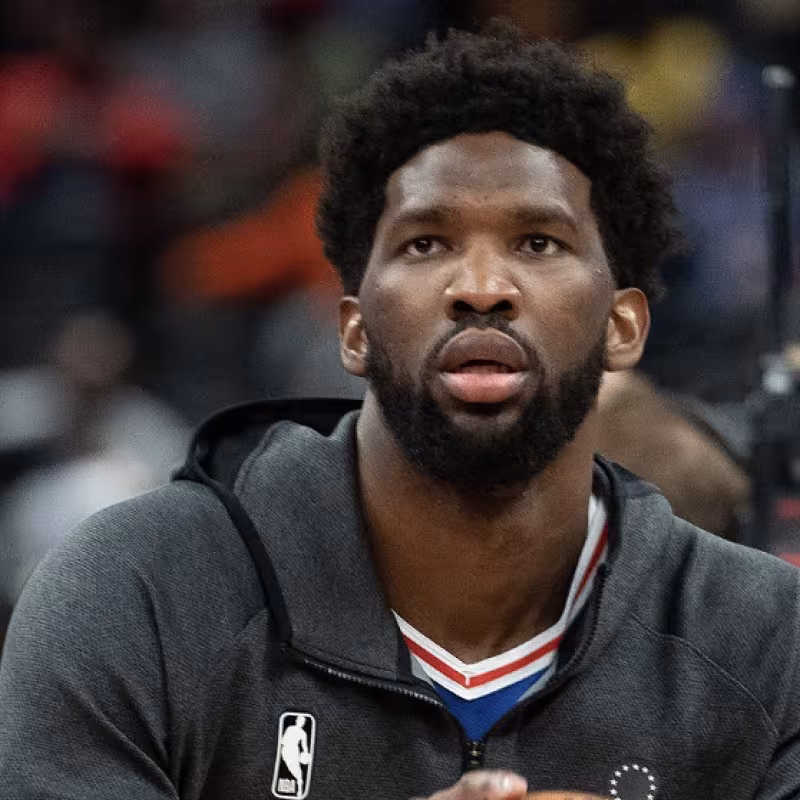 Joel Embiid, player for the Philadelphia 76ers.