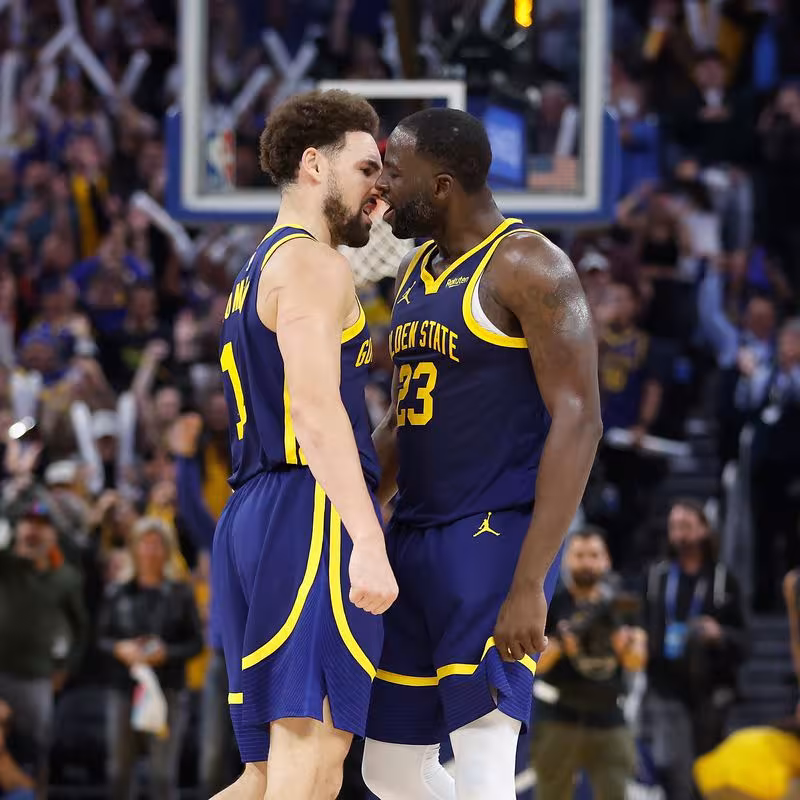 Klay Thompson y Draymond Green