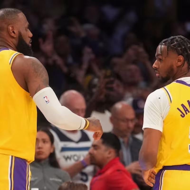 LeBron James and Bronny