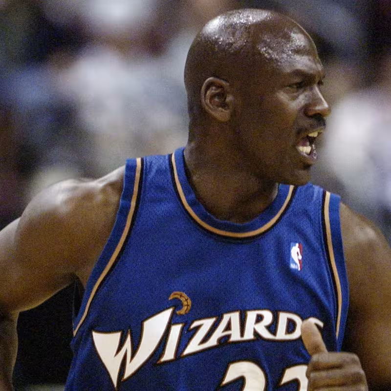 Michael Jordan with the Washington Wizards