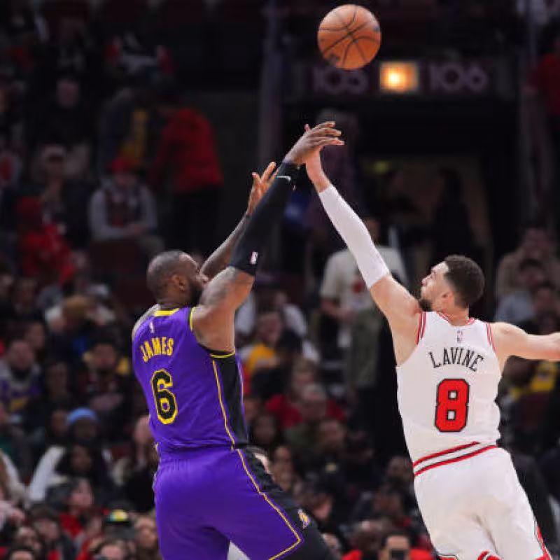 Zach LaVine can sign with the Lakers. Photo: gettyimages