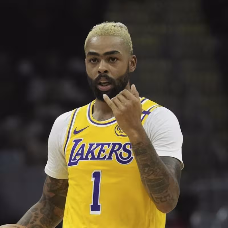 D'Angelo Russell, player for the Los Angeles Lakers.