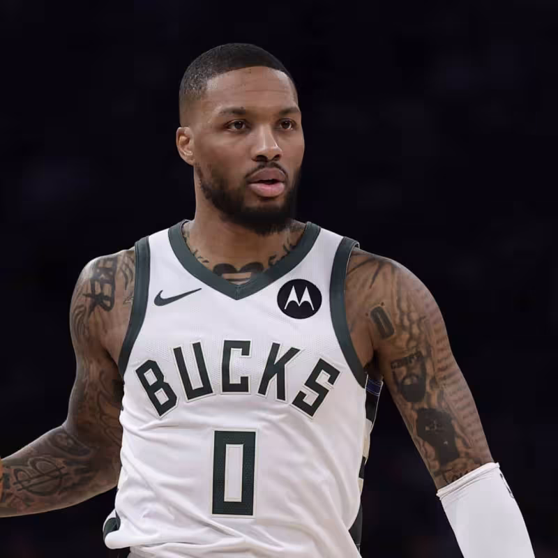 Damian Lillard, player for the Milwaukee Bucks.