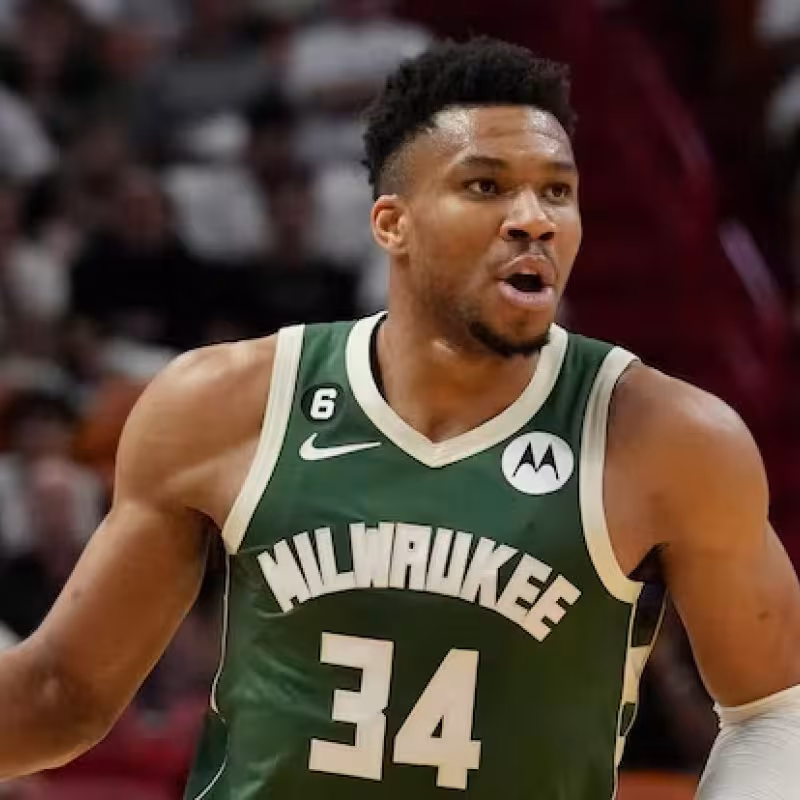 Giannis Antetokounmpo, star of the Milwaukee Bucks.