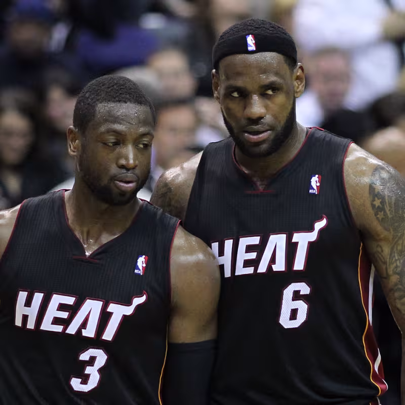 Dwyane Wade and LeBron James