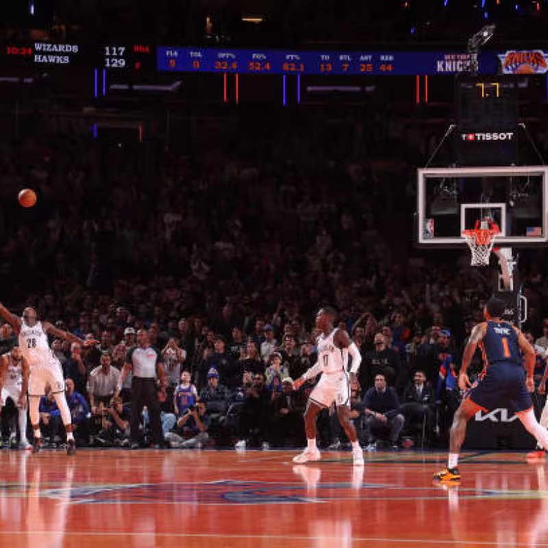 Jalen Brunson, tiro ganador ante Nets. Foto: gettyimages