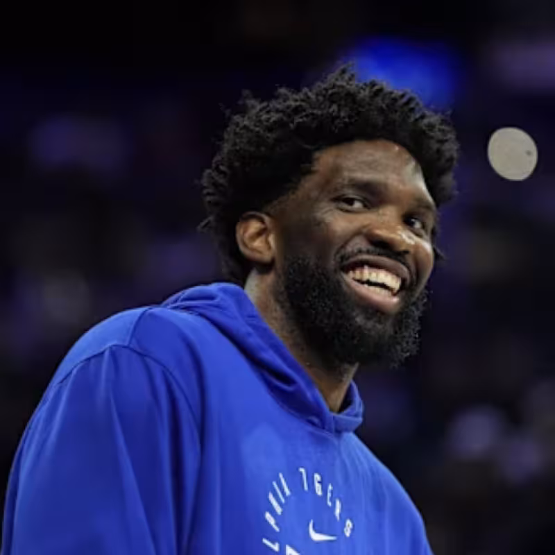 Joel Embiid, player of the Philadelphia 76ers.