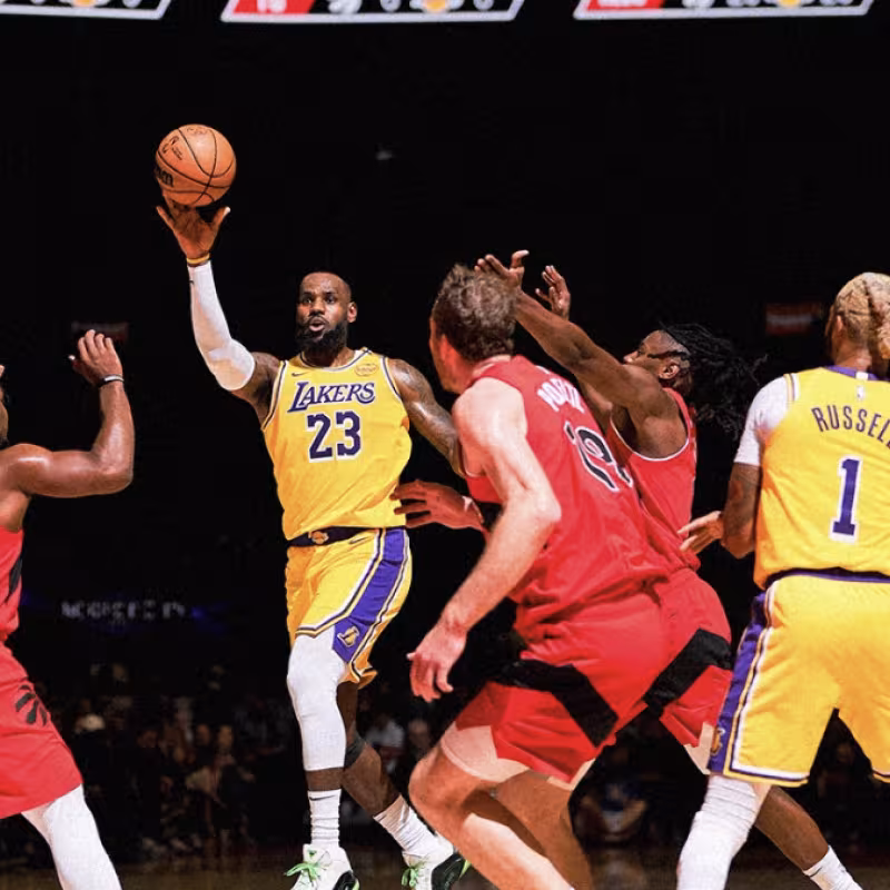 LeBron James, estrella de Los Angeles Lakers. 