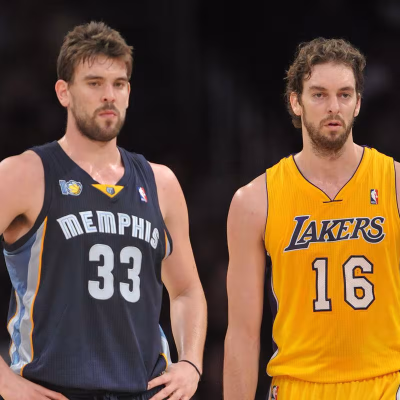 Marc y Pau Gasol, dos de los mejores jugadores de la historia de los Memphis Grizzlies
