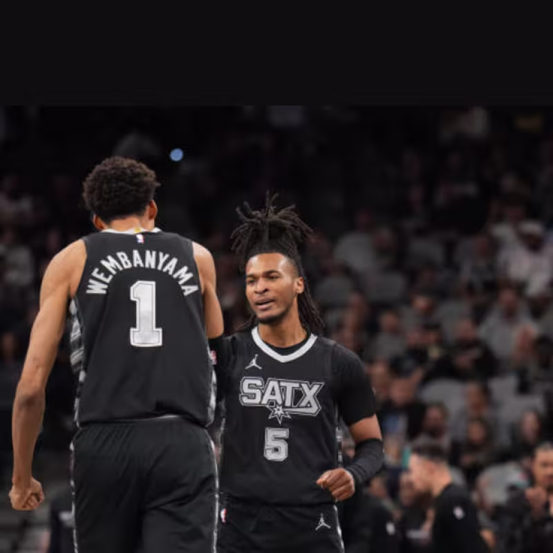 Wembanyama y Castle, dinastía ganadora en Spurs. Foto: gettyimages