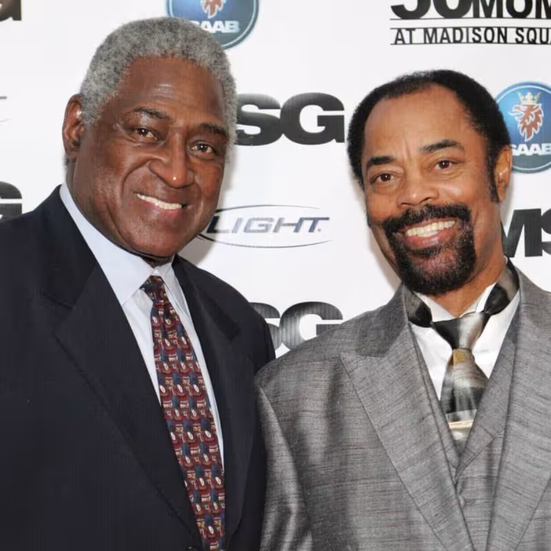Willis Reed and Walt Frazier, two of the greatest legends in the history of the New York Knicks