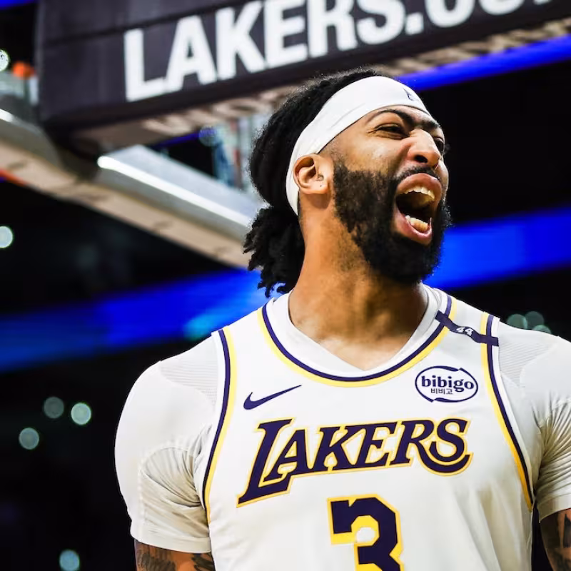 Anthony Davis, star of the Los Angeles Lakers.